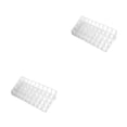 thumbnail image 3 of Maytalsory Durable And Long-lasting Cosmetic Box With Compact Stylish Appearance Plastic Makeup Organizer Storage Organizer Makeup 36 grids 2Set, 3 of 6