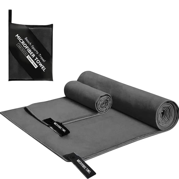 kttectoa Super Absorbent Sport Gym Fitness Towel Microfiber Fast Drying Beach Camping Swimming Exercise Snap Loop 40x80cm Christmas Gifts Home