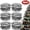 White&Black, variant on Kabuer Christmas Tree Ribbon Garland Rustic Farmhouse Country Red and Black Buffalo 6 Rolls