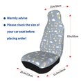 thumbnail image 6 of Haiem Sleep Rabbit Printed Car Seat Covers Set of 2, Universal Fit Car Seat Covers,Protective Seat Covers,Comfortable Car Seat Covers, Easy Installation Seat Covers, 6 of 9