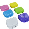 thumbnail image 4 of Retainer Case Denture Storage Box Case Oral Protective Case with Air hole Dry and Breathable Easy to Carry Random Color six, 4 of 5
