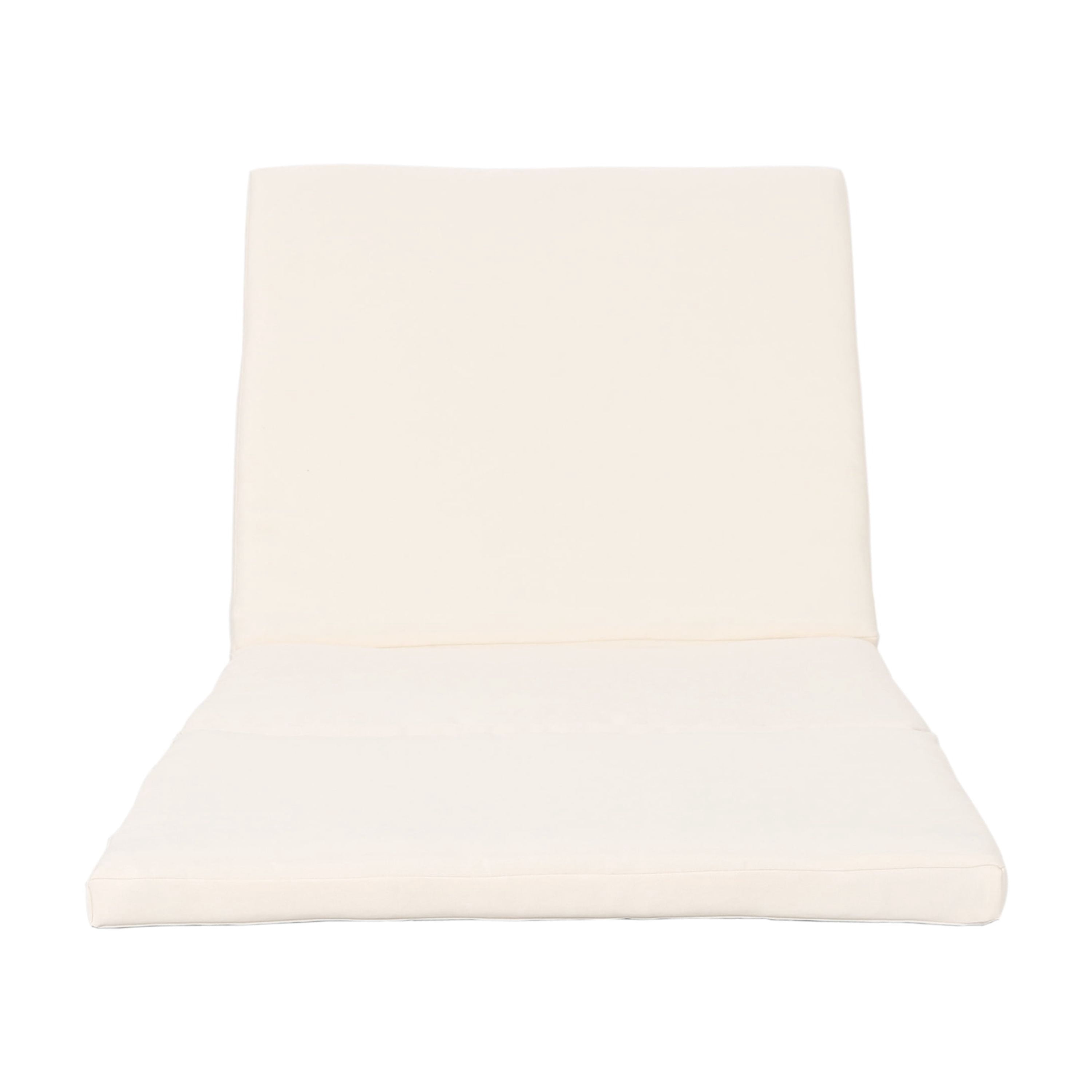 Outdoor Chaise Lounge Replacement Cushion, Soft Rest Pad for Patio Garden, Cream
