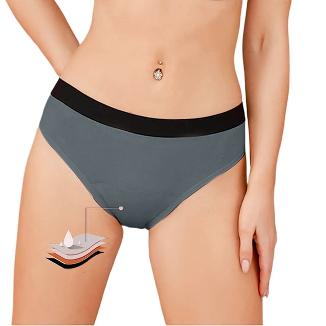 Short Pants for Daily Comfort and Leakproof Wicking Performance with High Waist Seamless Design