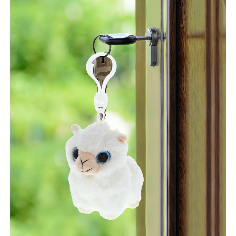 DolliBu Llama Plush Big Eyes Keychain Stuffed Animal - Soft Zoo Farm Animal  Charm with Sparkling Big Eyes, Decorative Alpaca Plush Toy Accessory & Fun  Buddy Clip For Kids Keys, Purse, Backpack