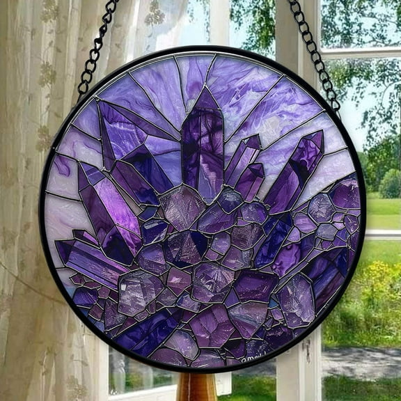 Stained Glass Window Hanging Personalized Christmas Ornament Gift Mother’s Day Keepsake Valentine’s Day Decor Festival Gift Ornament Keepsake 2025