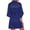 Navy, variant on Robes For Women Elegant Satin Kimono Robe for Wedding Party Bridesmaids with Rhinestone Letter Decorations and V-Neck Design