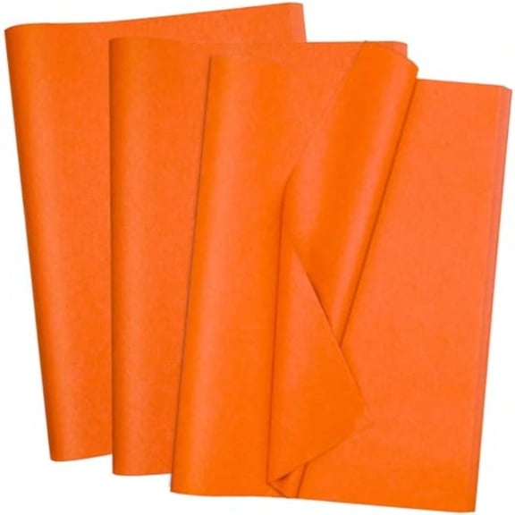 100 Sheets Orange Tissue Paper 20x14 Inches Tissue Paper for Gift Bags Wrapping Tissue Paper Bulk for DIY Crafts Birthday  Shower Festival Holidays Decorative