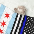 thumbnail image 7 of Dog Blanket Us Thin Blue Line Flag Of Chicago Soft Dog Blankets for Small Medium Dogs Pet Cat Puppy Blanket Mat Cover, 7 of 7
