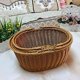 thumbnail image 3 of Cesta de mimbre para picnic, cesta de mimbre para la compra, cesta de mimbre para almacenamiento con asa de mimbre, cesta para picnic, frutas, flores y verduras, 3 of 5