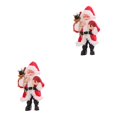 thumbnail image 3 of Muñeco colgante de Papá Noel Bearachild de resina rojo 2piezas, 3 of 5