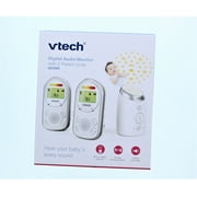 VTech TM8212 Digital Audio Baby Monitor with Night Light Projector, White, 3 Piece