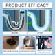 thumbnail image 4 of Eliminador de destapos, solución potente para desobstrucción, con enzimas, para lavabos, inodoros, duchas, fórmula de acción rápida, disuelve cabello, alimentos, grasa, previene obstrucciones,, 4 of 7