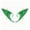 Green, variant on 2Pcs Soft Pointed Ears Elven Masquerade Ears Makeup Cosplay Renaissance Costume Accessory