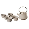 thumbnail image 1 of Tetera de Cerámica Strade Fareast Limited con tapa y 6 tazas Infusor de té beige, 1 of 8