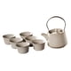 thumbnail image 1 of Tetera de cerámica tradicional con tapa, infusor de té, tetera, teteras para beige, 1 of 9