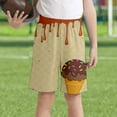 thumbnail image 2 of oqasdz Boys Girls Shorts Ice Cream Print Elastic Waist Comfortable Shorts With Pockets Child Sports Active Baseball Shorts Size 3 Y-4 Y, 2 of 4