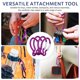 thumbnail image 3 of unbranded 10Ud Mosquetón De Aluminio Color Morado Con Gancho Snap Para Llaves Y Accesorios De Camping, 3 of 7
