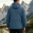 thumbnail image 5 of Stamzod Mens Packable Rain Jacket Lightweight Waterproof Jackets with Hood Outdoor Raincoat for Travel Hiking Cycling Z Sky Blue XXXL, 5 of 9