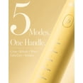thumbnail image 3 of MySmile DY156 Sonic Electric Toothbrush for Adults, 45000 VPM Powered Toothbrush Rechargeable, IPX7 Waterproof, 5 Modes, 2 Mins Smart Timer, 60 Day Battery Life, 3 Tooth Brush Heads, Yellow, 3 of 10