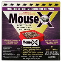 MouseX® Ready-to-Use Mouse Killer Bait Trays, 2 Count
