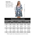thumbnail image 4 of VEPKUL Casual Plus Size Dresses 3/4 Sleeve Loose Fits Dress Crew Neck Flowy Swing with Pockets Flower18_5X, 4 of 8