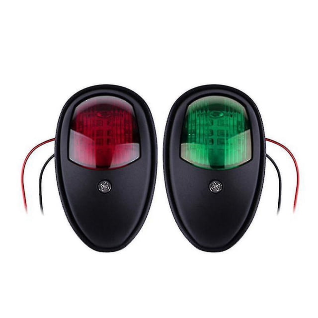 2 uds Led luz de navegación señal de advertencia lámpara negra