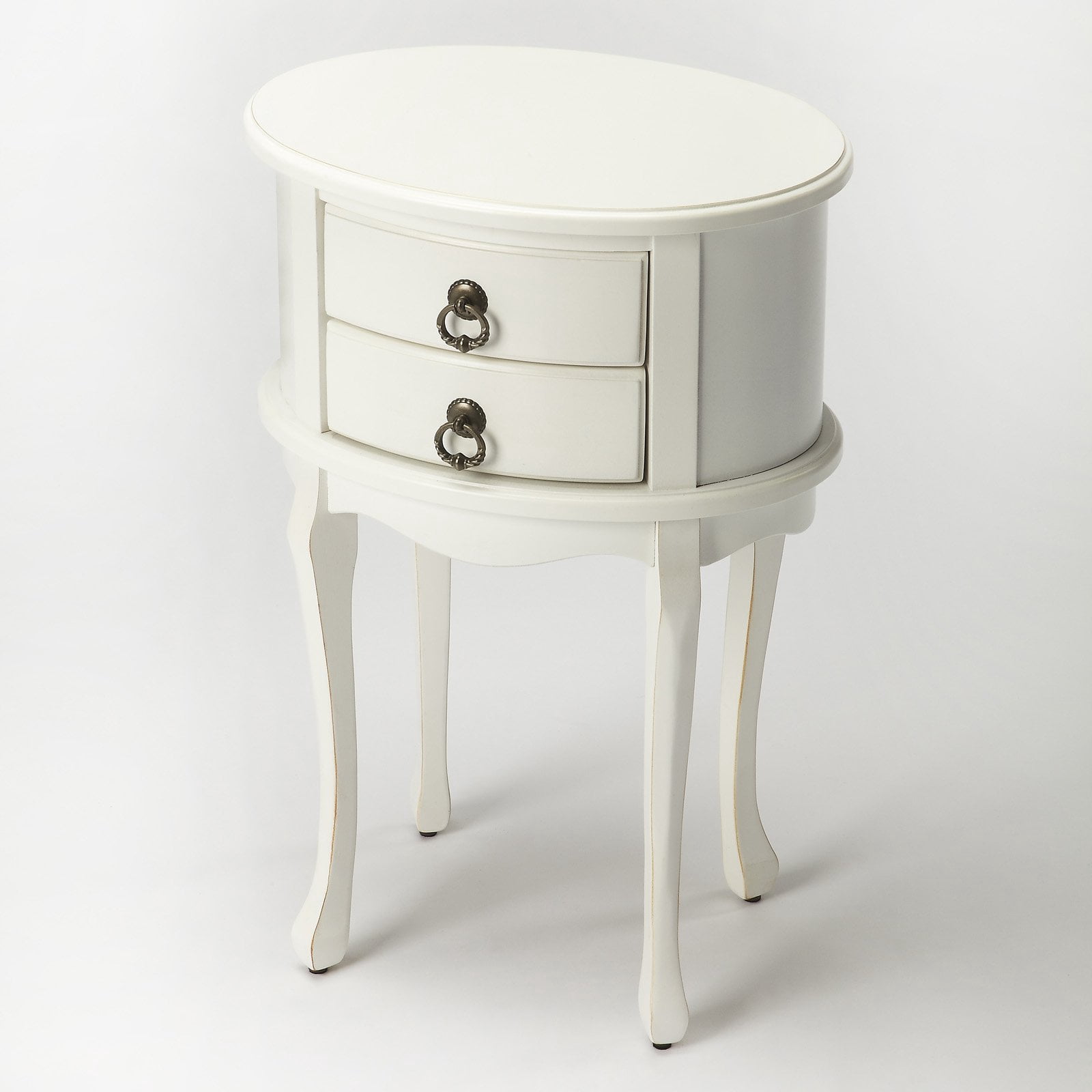 Butler Whitley Cottage White Oval Side Table Walmart Com Walmart Com