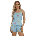 thumbnail image 1 of Set Pijama 3 Piezas Mujer Unitalla Verano Bata Top y Short, 1 of 9