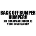 thumbnail image 2 of NIBOLOG BACK OFF BUMPER HUMPER Letters Car SUV Sticker Window Decorative Vinyl Decal, 2 of 3