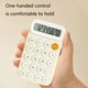 thumbnail image 3 of Calculadora, mini, botones de goma suave, pantalla LCD, estilo de alta belleza para chicas, portátil, batería integrada, naranja, 3 of 6