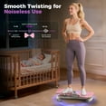 thumbnail image 5 of UPGO Slim Waist Twister - 330 lbs Silent Ab Toner Machine for Women, Core Workout Board, Home Gym Equipment for Hourglass Figure & Love Handle Reduction, Pink, 5 of 8