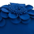 thumbnail image 4 of JWH 3D Handmade Decorative Suede Flower Accent Pillow Case in Blue Rectangle for Room Decor Girl Gift 12x20inch, 4 of 9
