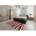 thumbnail image 5 of Ahgly Company Machine Washable Indoor Round Transitional Burgundy Red Area Rugs, 4' Round, 5 of 7