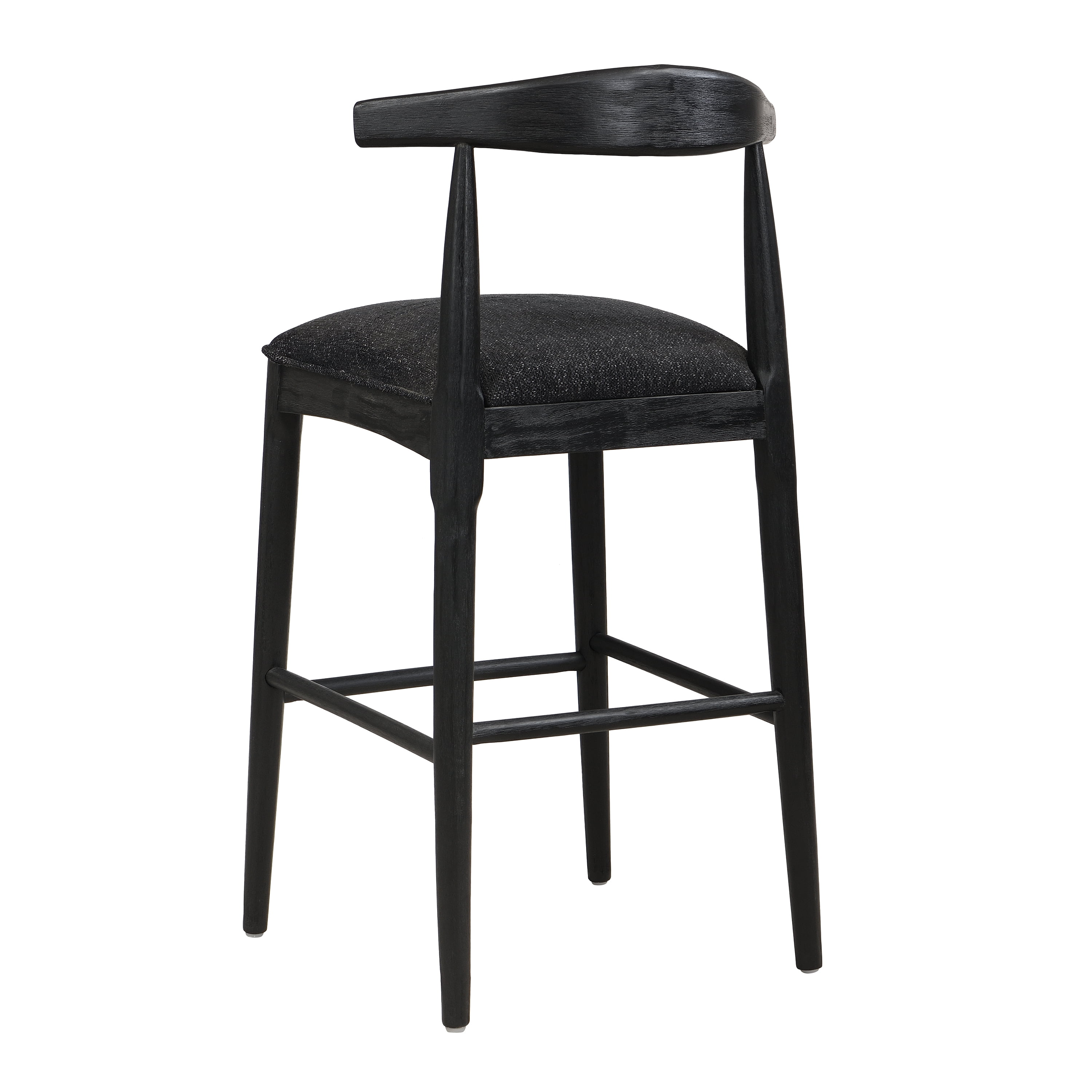 FFZ Fabric Bar Stools Set Of 2 Black