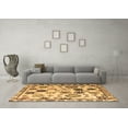 thumbnail image 3 of Ahgly Company Indoor Round Abstract Brown Modern Area Rugs, 4' Round, 3 of 4
