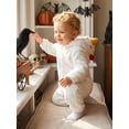 thumbnail image 6 of RUINIXCW Toddler Baby Costume Romper Cute Animal Long Sleeve Hooded Zipper Jumpsuit, 6 of 8