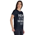thumbnail image 2 of Inkmeso Scoop-Neck Mom Of The Birthday Boy Graphic Tshirt, 2 of 8