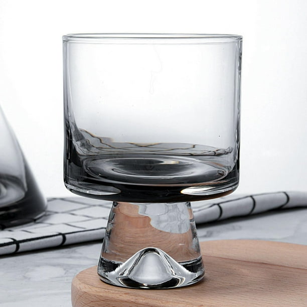 260 ml Iced Coffee Glasses Water Cups Elegant Glassware Glasses for Dinners Restaurants , Grey