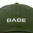 thumbnail image 2 of Dalix Babe Embroidered Cotton Baseball Cap Adjustable Dad Hat Womens in Olive, 2 of 5