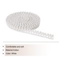 thumbnail image 3 of Uxcell Lace Trim Ribbon 30 Yards 0.39 Inch Cotton Elastic Trim for Craft,Gift Wrappers,Headbands,White Style 22, 3 of 5