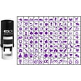 thumbnail image 2 of Choose Your Personalized Icon Round Rubber Stamp Self Inking COLOP Mini Stamper 12 mm-Blue Ink, 2 of 3