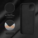 thumbnail image 5 of Funda de silicona ultradelgada para iPhone 11, resistente a golpes, con forro de microfibra suave antiarañazos, 6,1 pulgadas, color negro., 5 of 7