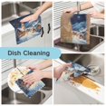 thumbnail image 2 of 6 Pieces of Kitchen Towels 11x11Inch Kitchen Dish Cloths Kitchen Dish Towels Reuseable Cleaning Cloths Christmas Snow Picture, 2 of 9