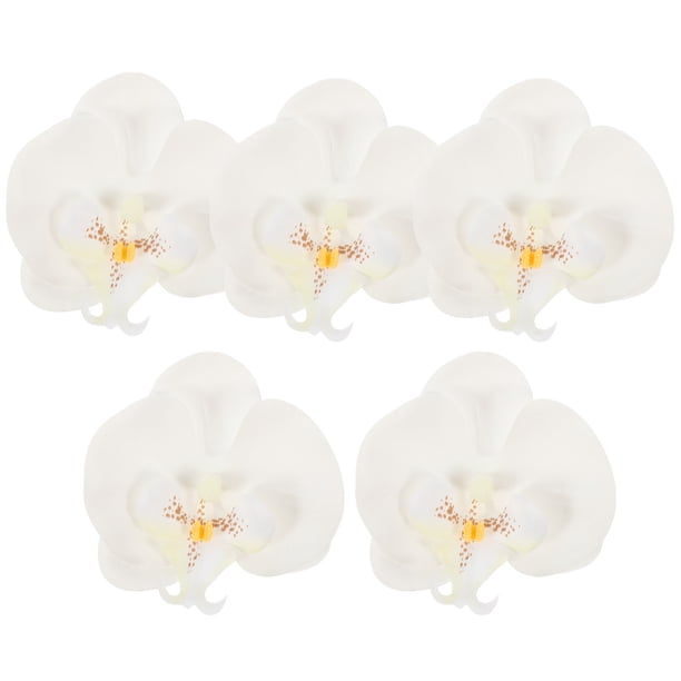 5 piezas de flores falsas cabezas de flores artificiales cabezas de mariposa de mariposa