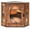 brown, variant on Bread Box for Kitchen Countertop Corner Bread Storage Wooden Breadbox Container 2 Layer Bread Holder Keeper Large Farmhouse Bread Bin Shelf for Homemade Pantry Vintage Acrylic Window(Brown)