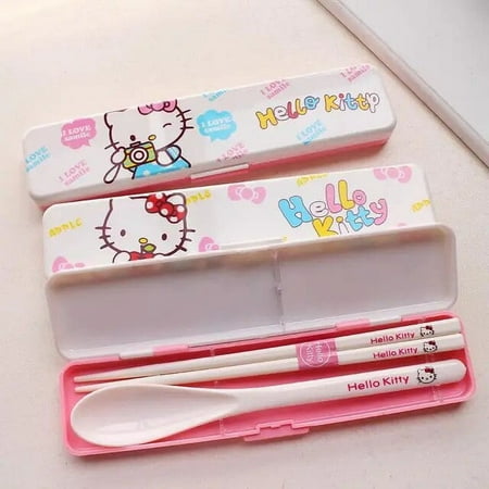 Hello Kitty set baguettes et cuilerre Sweety pink main image 0