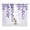 Purple, variant on Purple Ombre Botanical Semi Sheer Window Curtains 72 Inches Long, Watercolor Country Pastoral Leaf Rod Pocket Voile Silky Chiffon Curtain Light Filtering Drapes for Living Room, 52"x72", 2 Panels