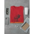 thumbnail image 3 of Wyoming Yellowstone National Park Moose Graphic Logo T-Shirt Men T-Shirt, Male x-Large, 3 of 4