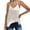 White, variant on Yubnlvae Flowy Chiffon Spaghetti Strap Tanks - Summer Casual V-Neck Sleeveless Blouses (Loose Fit, Lightweight) White S