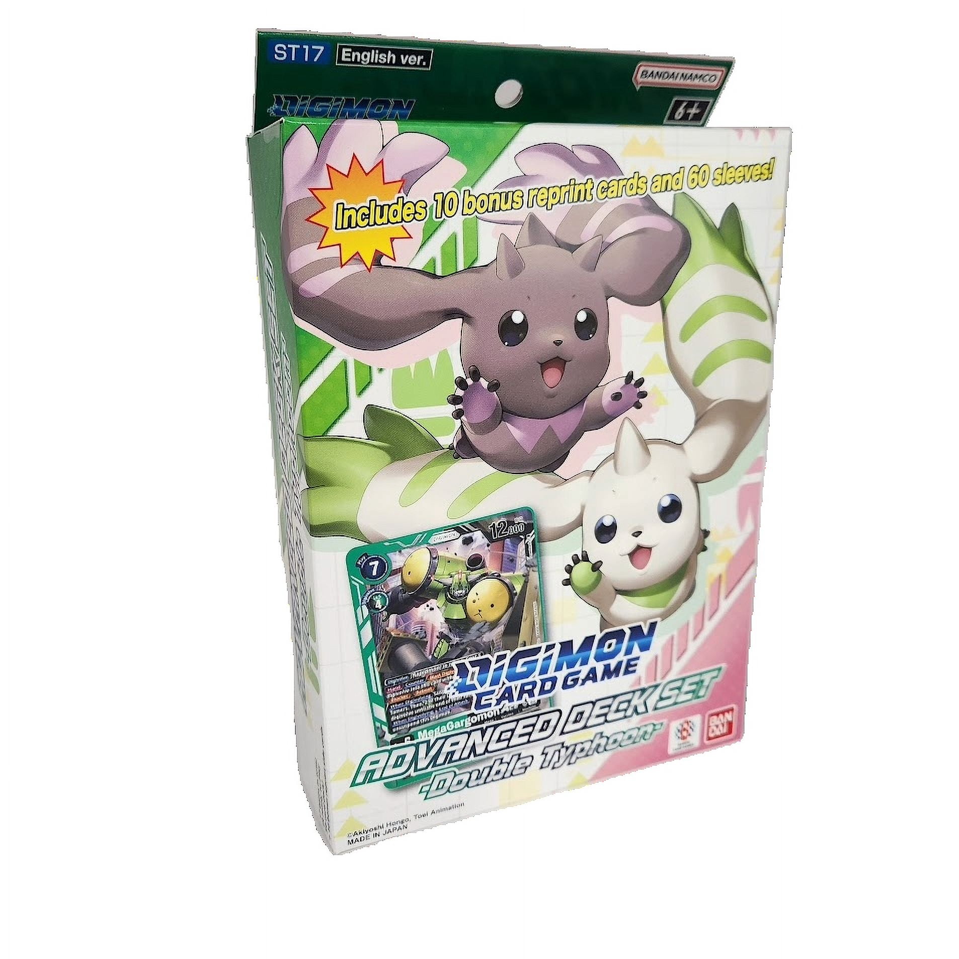 digimon card game advanced deck set double typhoon Bandai | Digimon Card Game | Advanced Deck Set | Double Typhoon (ST17) |  Trading Card Game | Ages 2+ | 6+ Players